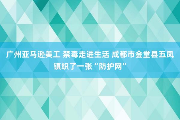 广州亚马逊美工 禁毒走进生活 成都市金堂县五凤镇织了一张“防护网”